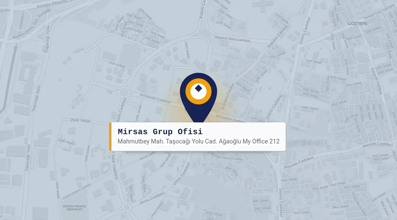Mirsas Grup ofisi — Mahmutbey, Bağcılar, İSTANBUL haritası